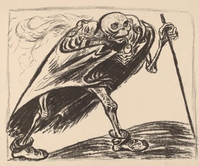 Vandrende død, 1923. av Ernst Barlach