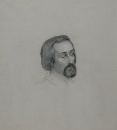 Portrett av poeten Heinrich Heine 1797-1856, 1851 av Ernst Benedikt Kietz