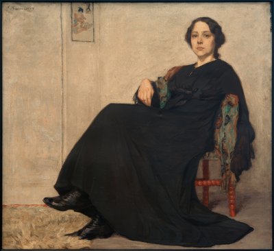Sittende kvinne av Ernst Burmester