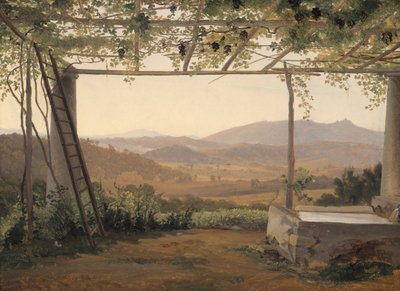Fontene og pergola i Italia, 183035. av Ernst Christian Frederik Petzholdt