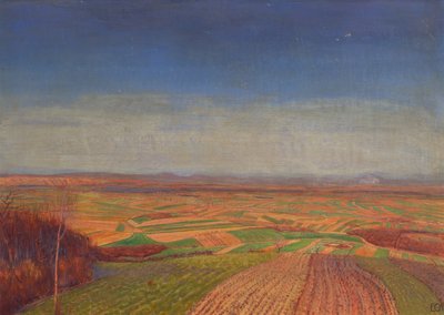 Marchfeld vom Bisamberg av Ernst Eck