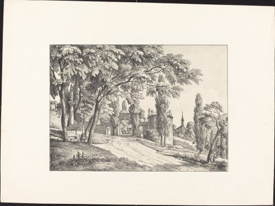 Inngang til klostergården av Ernst Fries