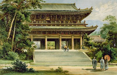 Buddhisttempel i Kyoto, Japan, fra 
