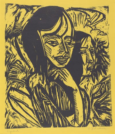 Fehmarn-jentene, 1913. av Ernst Ludwig Kirchner
