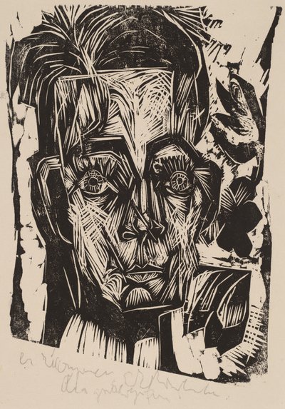 Leder for studenten Dr. Robert Binswanger, 1917-1918. av Ernst Ludwig Kirchner