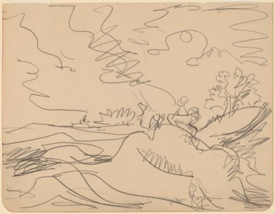 Landskap i Taunus, 1916. av Ernst Ludwig Kirchner