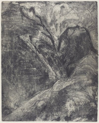 Fjell Berge, 1920. av Ernst Ludwig Kirchner