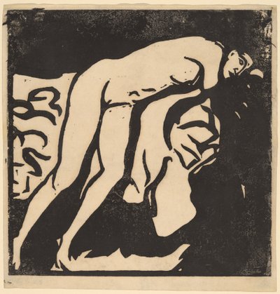 Naken jente, 1906. av Ernst Ludwig Kirchner