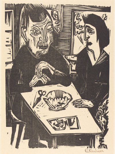 Gammel og ung kvinne Gammel og ung kvinne, 1921. av Ernst Ludwig Kirchner