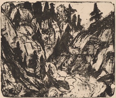 Rocky Stream, 1919. av Ernst Ludwig Kirchner