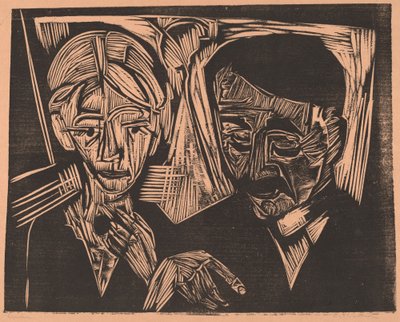 Ekteparet Müller, 1919. av Ernst Ludwig Kirchner