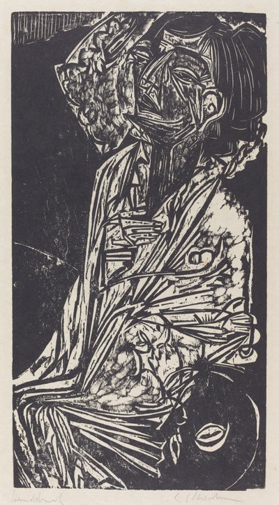 Kona til professor Goldstein, 1916. av Ernst Ludwig Kirchner