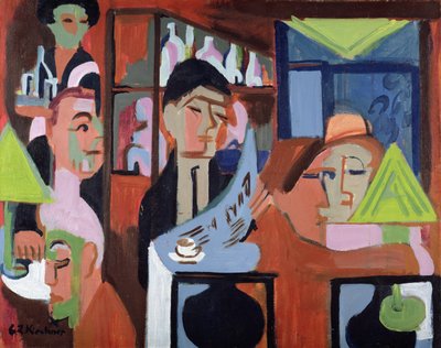 En kafé i Davos av Ernst Ludwig Kirchner