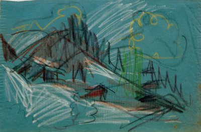 Alp i måneskinnet av Ernst Ludwig Kirchner