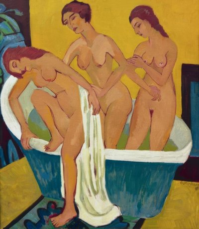 Badende kvinner av Ernst Ludwig Kirchner
