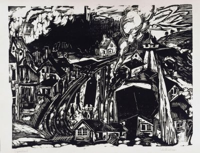 Königstein im Taunus jernbanestasjon av Ernst Ludwig Kirchner