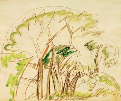 Trelund på Fehmarn av Ernst Ludwig Kirchner