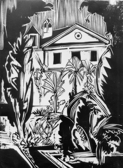 Botanisk hage (Jena) av Ernst Ludwig Kirchner