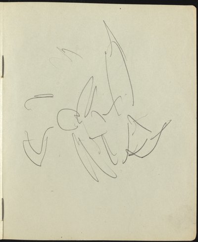 Dansere og utøvere (side fra en skissebok) av Ernst Ludwig Kirchner