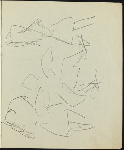 Dansere og utøvere (side fra en skissebok) av Ernst Ludwig Kirchner