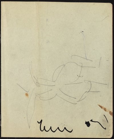 Dansere og utøvere (side fra en skissebok) av Ernst Ludwig Kirchner