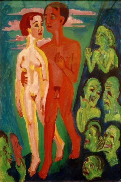 Paret foran folket av Ernst Ludwig Kirchner