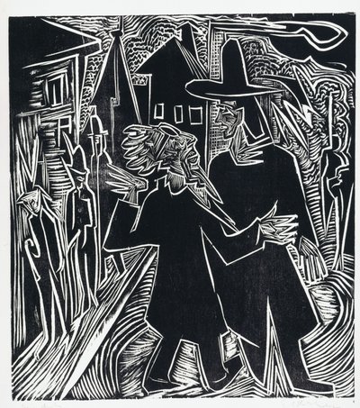 David og Absalom av Ernst Ludwig Kirchner
