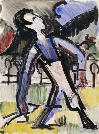 Davos-figur, 1924 av Ernst Ludwig Kirchner