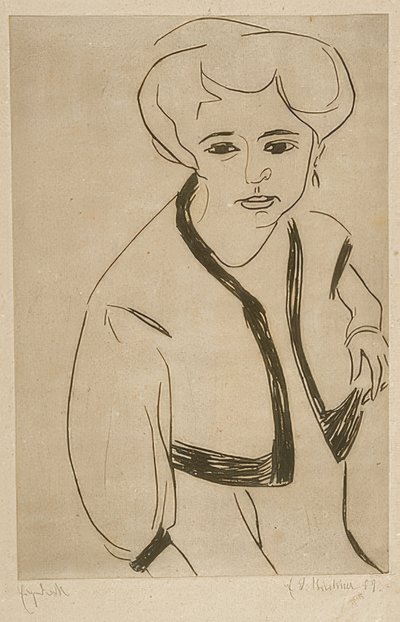 Dodo. 1909 av Ernst Ludwig Kirchner