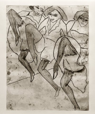E.L. Kirchner, Hamburg-dansere av Ernst Ludwig Kirchner