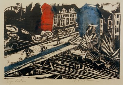 E.L. Kirchner, bro over Wannseebahn av Ernst Ludwig Kirchner