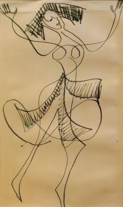 Ekstatisk danser av Ernst Ludwig Kirchner