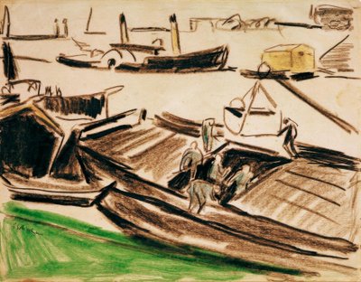 Elbzillen II av Ernst Ludwig Kirchner