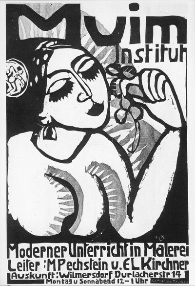 Ernst Ludwig Kirchner: Muim Institute … (tresnitt) av Ernst Ludwig Kirchner