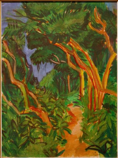 Femern landskap, skogssti av Ernst Ludwig Kirchner