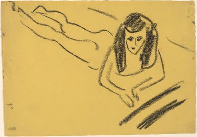Fränzi Liggende av Ernst Ludwig Kirchner