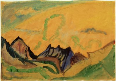 Fjelllandskap av Ernst Ludwig Kirchner