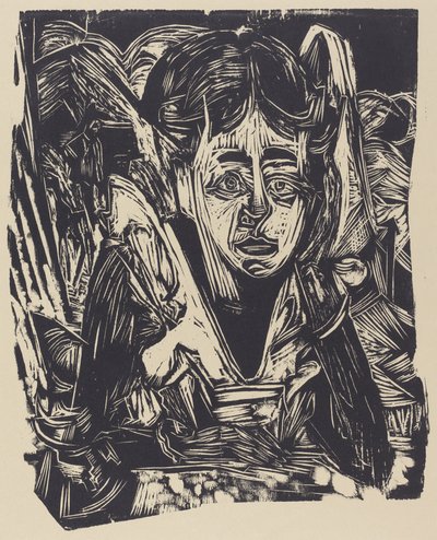 Jente drømmer av Ernst Ludwig Kirchner