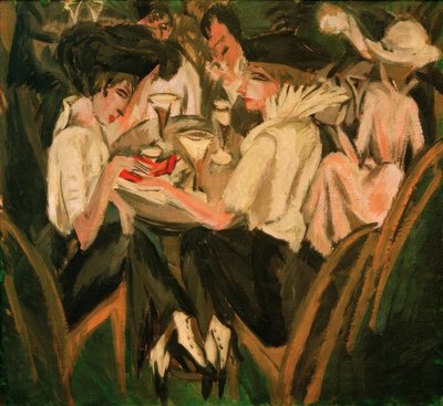 I kaféhagen av Ernst Ludwig Kirchner