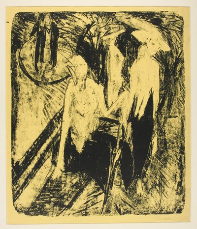 Kokotten am Kurf?rstendamm (Coquettes on the Kurf?rstendamm) av Ernst Ludwig Kirchner