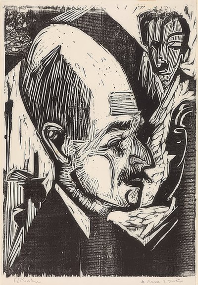 Leder Dr. Bonde. 1921 av Ernst Ludwig Kirchner