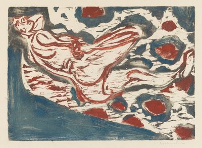 Liggende naken av Ernst Ludwig Kirchner