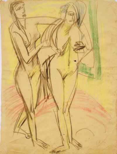 Etter badet av Ernst Ludwig Kirchner