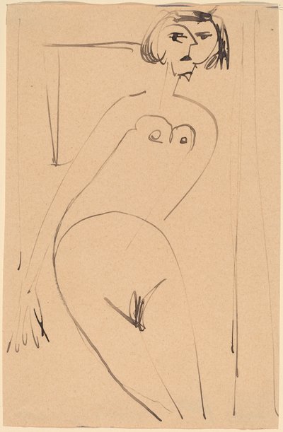 Naken av Ernst Ludwig Kirchner