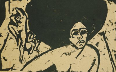 nakendansere; Nakendansere, 1909 av Ernst Ludwig Kirchner