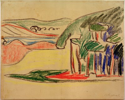 Uten tittel (Moritzburger Teiche) av Ernst Ludwig Kirchner