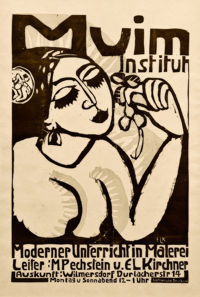 Plakat Muim Institutt av Ernst Ludwig Kirchner