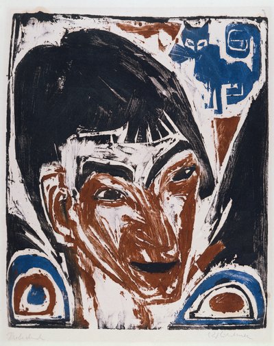 Portrett av Otto Mueller av Ernst Ludwig Kirchner