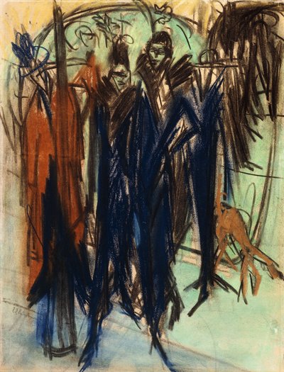 Prostituert, Friedrichstrasse, Berlin av Ernst Ludwig Kirchner