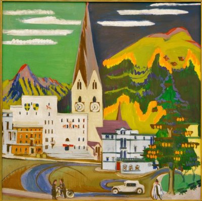 Rådhuset Davos Platz av Ernst Ludwig Kirchner